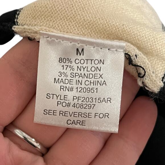 Pink Rose (M) Square Neck 1/2 Sleeve Sweater Dress Wide Stripe Two Pocket - Picture 7 of 12